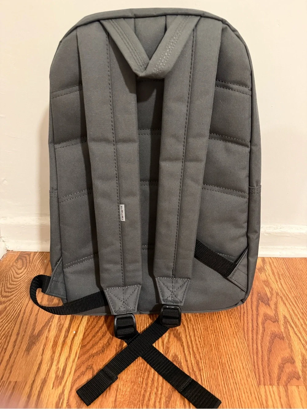 Carhartt Gray Backpack with Front Zip Pocket